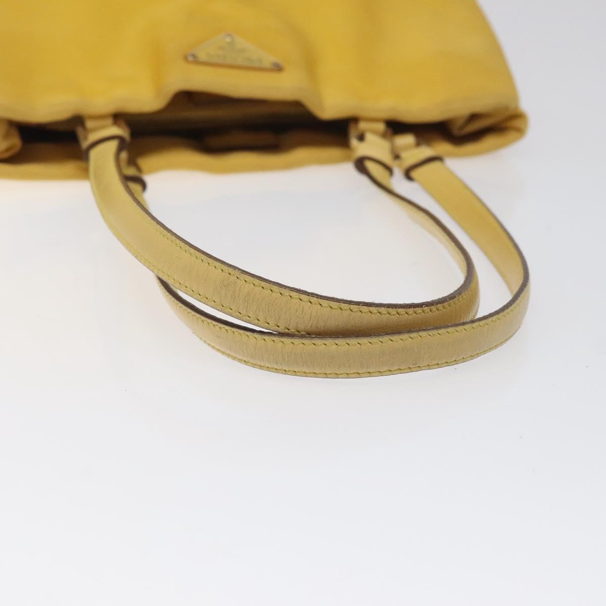 Prada Re-Nylon Yellow Synthetic Tote Bag (Pre-Owned)