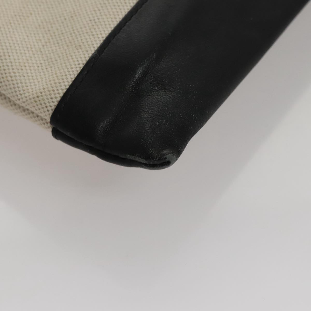 Balenciaga Clip Beige Canvas Clutch Bag (Pre-Owned)