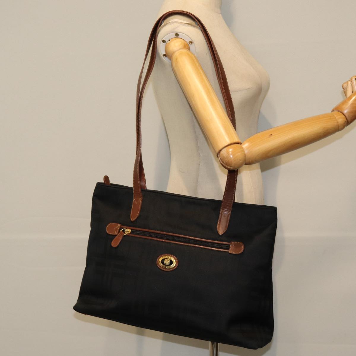 Burberry - Black Canvas Tote Bag (Pre-Owned)