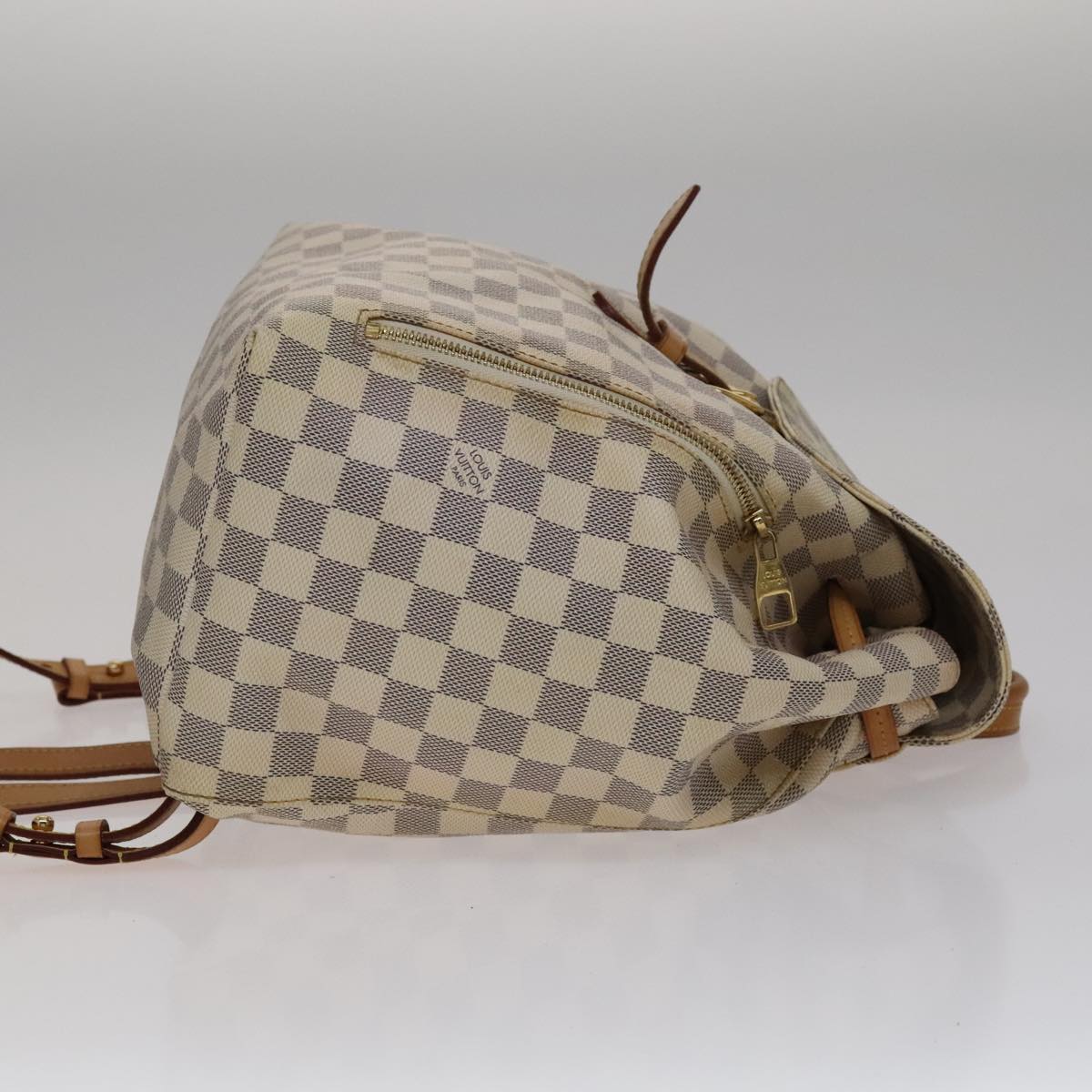 Louis Vuitton Sperone Backpack Beige Canvas Backpack Bag (Pre-Owned)