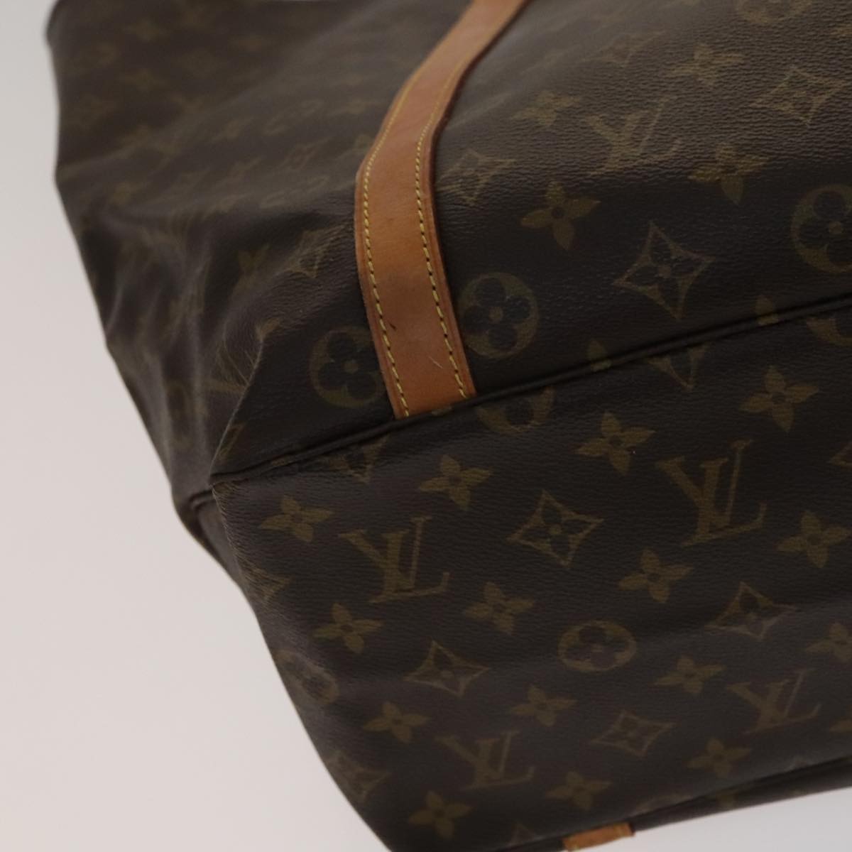 Louis Vuitton Shopping Brown Canvas Tote Bag (Pre-Owned)