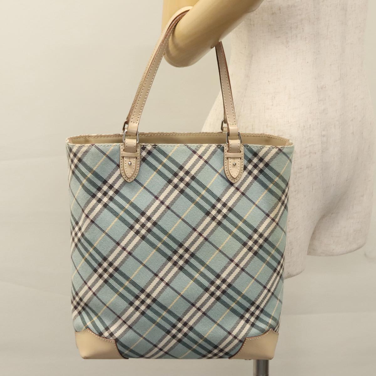 Burberry Blue Label Blue Canvas Tote Bag (Pre-Owned)
