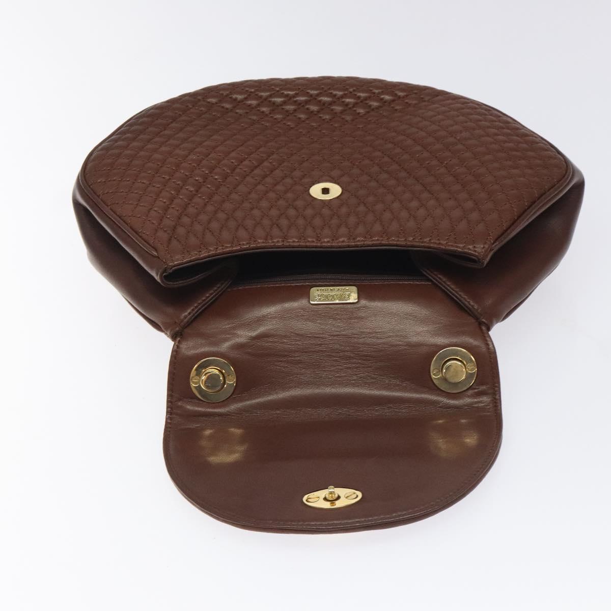 Bally Brown Leather Handbag (Pre-Owned)