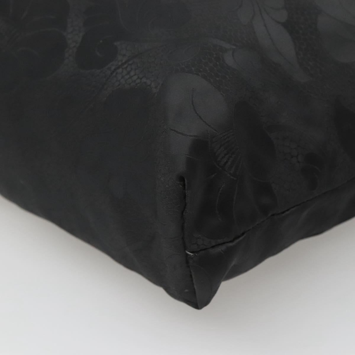 Versace Black Nylon Tote Bag (Pre-Owned)