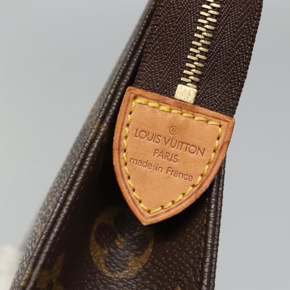 Louis Vuitton Poche Toilette Brown Canvas Clutch Bag (Pre-Owned)