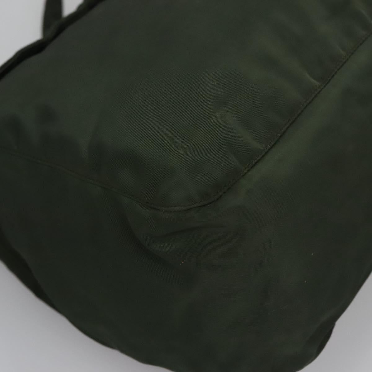 Prada Tessuto Khaki Canvas Backpack Bag (Pre-Owned)