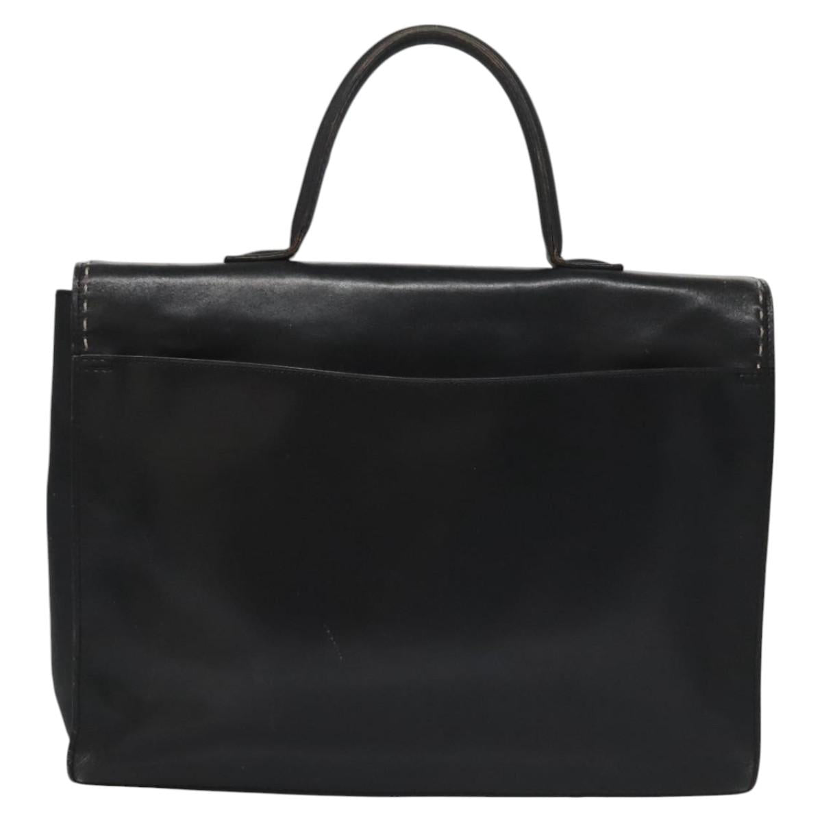 Céline Macadam Black Leather Handbag (Pre-Owned)