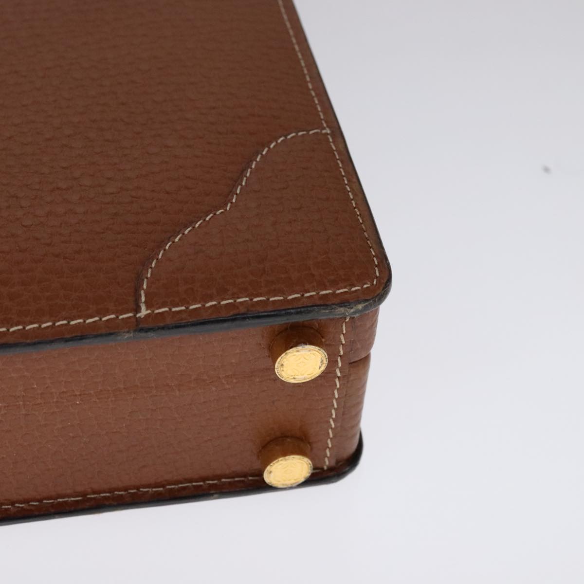 Loewe Brown Leather Briefcase Bag (Pre-Owned)