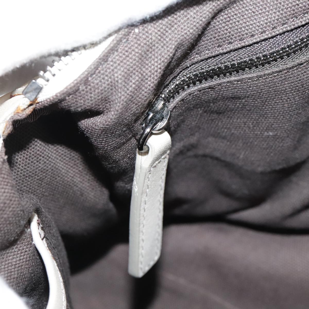 Burberry Smoke Check Grey Canvas Handbag (Pre-Owned)