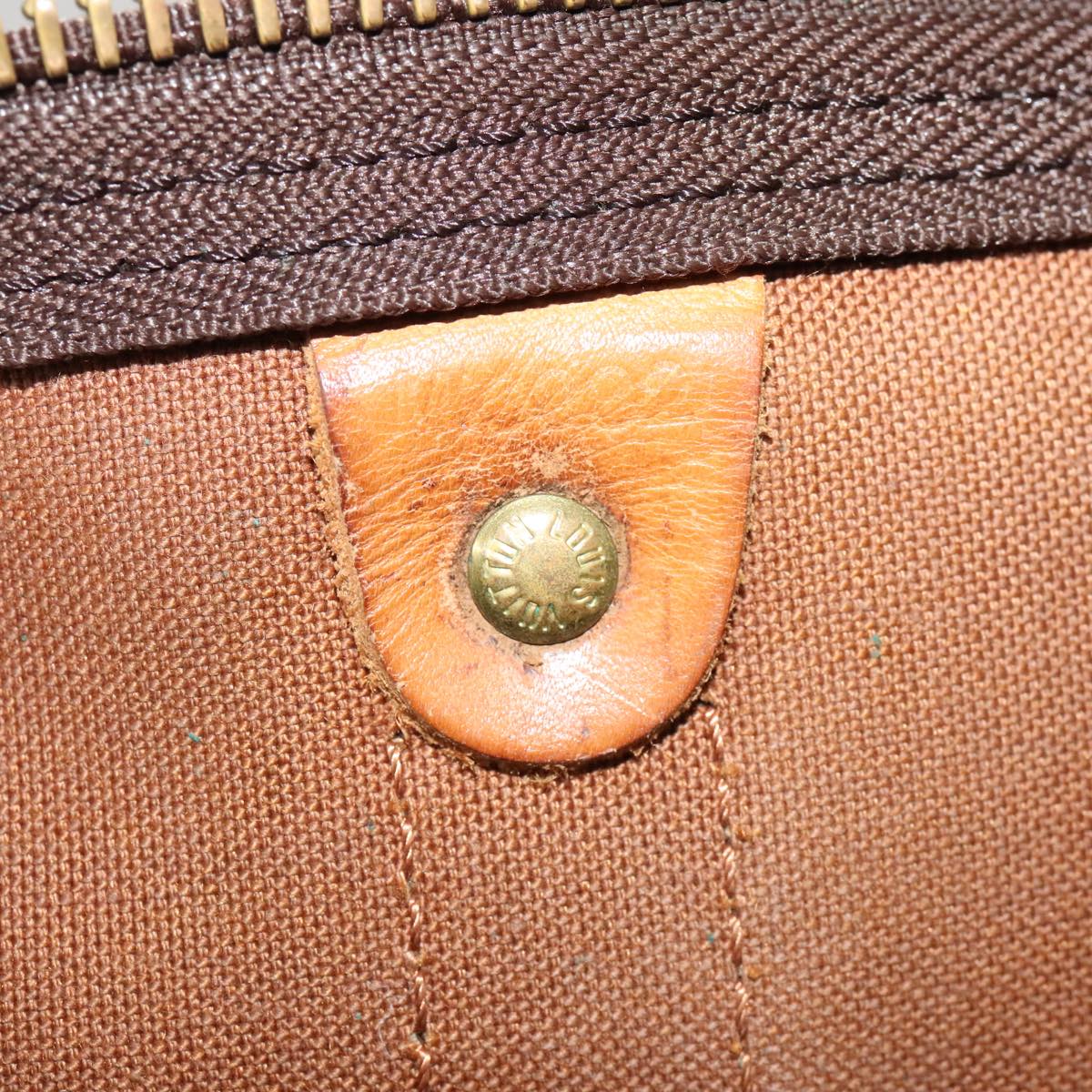 Louis Vuitton Keepall 55 Brown Canvas Travel Bag (Pre-Owned)