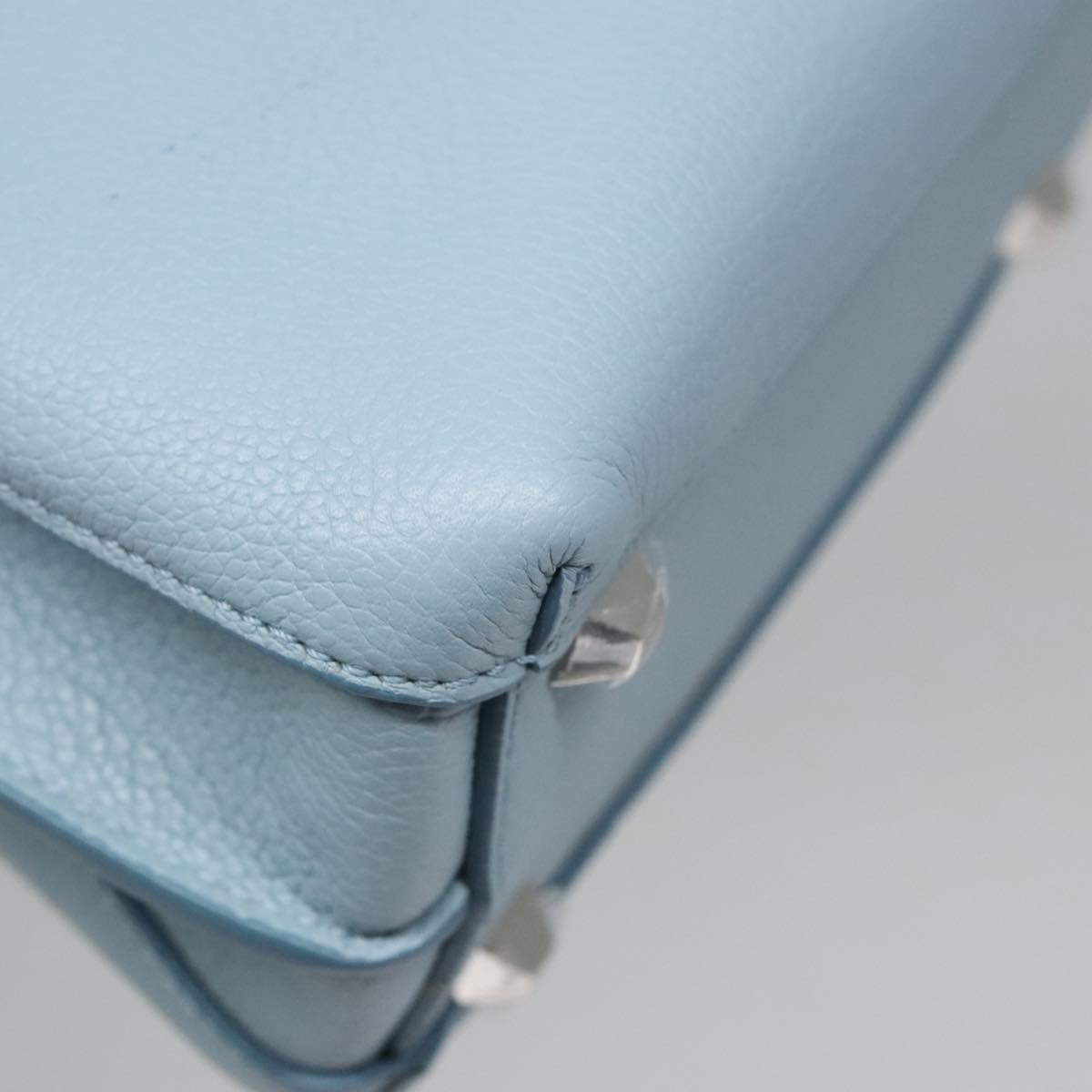 MCM Milla Blue Leather Handbag (Pre-Owned)