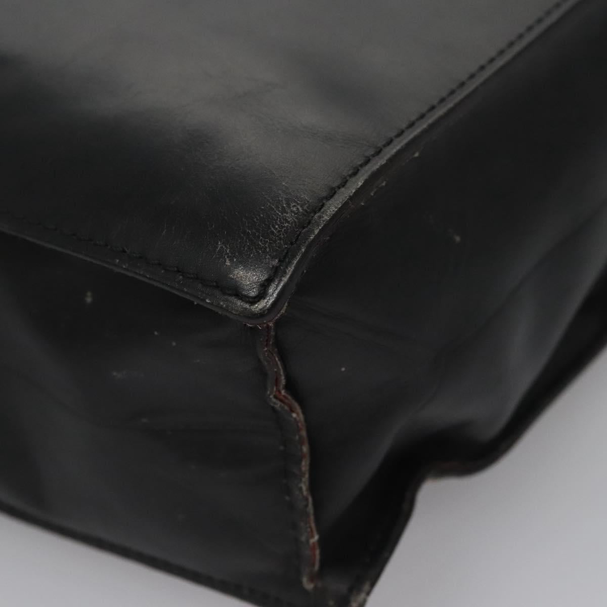Céline Macadam Black Leather Handbag (Pre-Owned)