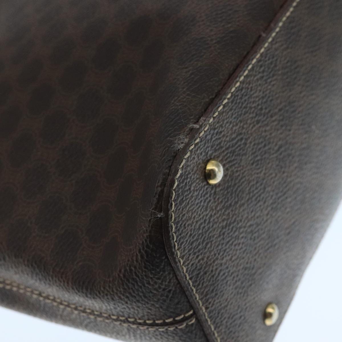 Céline Macadam Brown Canvas Handbag (Pre-Owned)