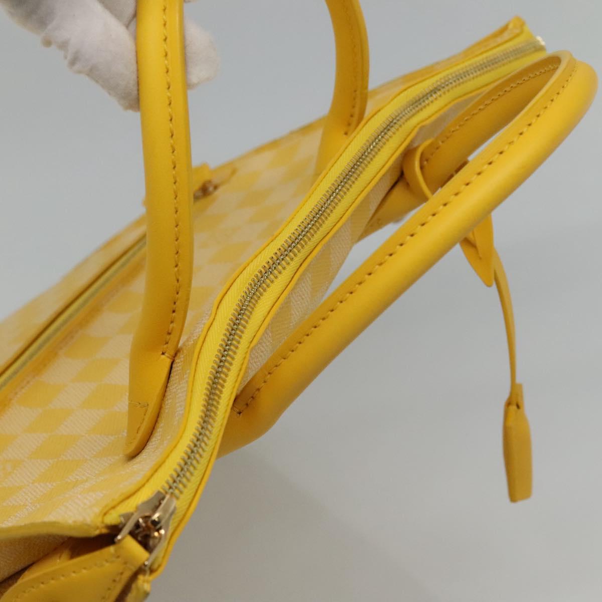 Louis Vuitton Yellow Canvas Handbag (Pre-Owned)