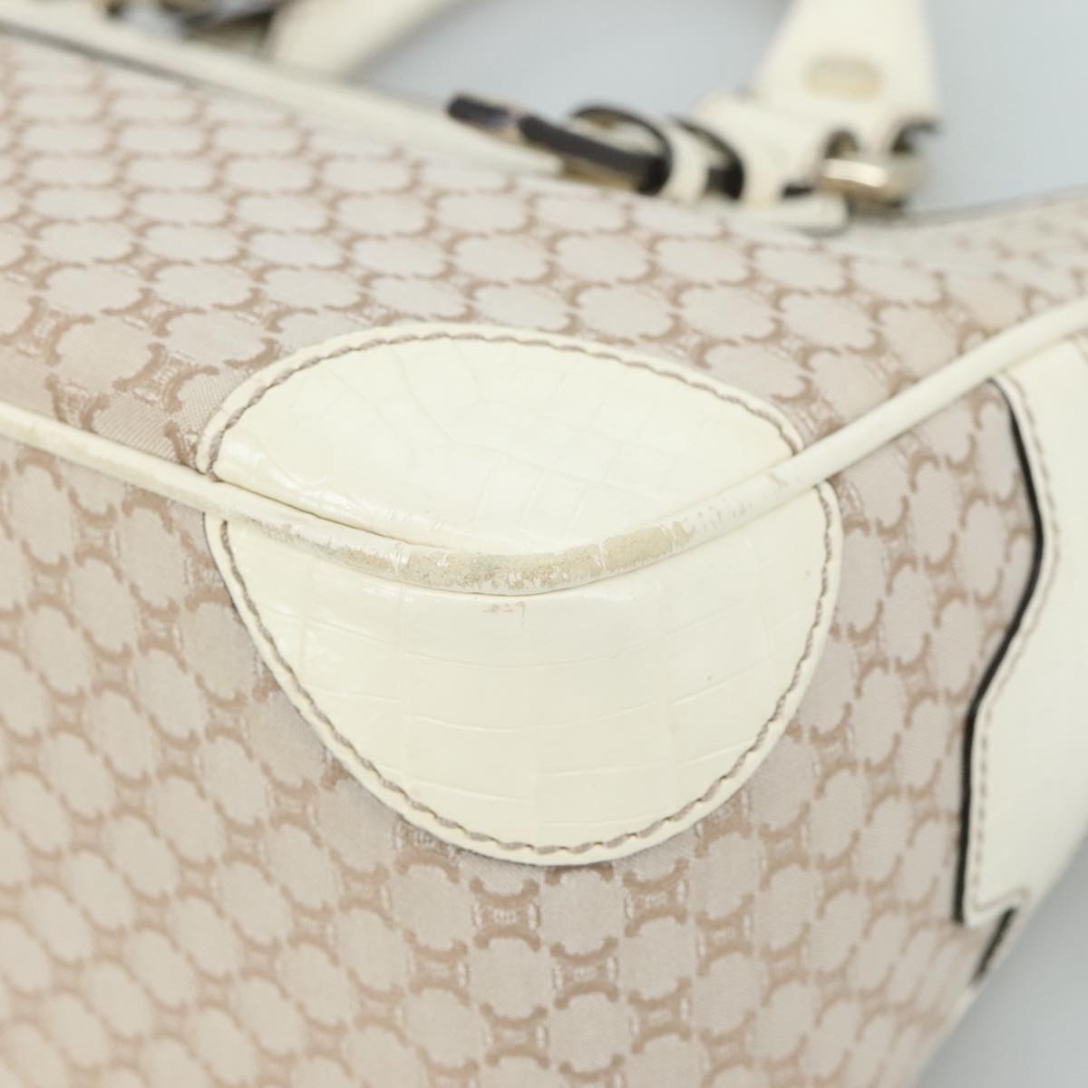 Céline Boogie Beige Canvas Handbag (Pre-Owned)