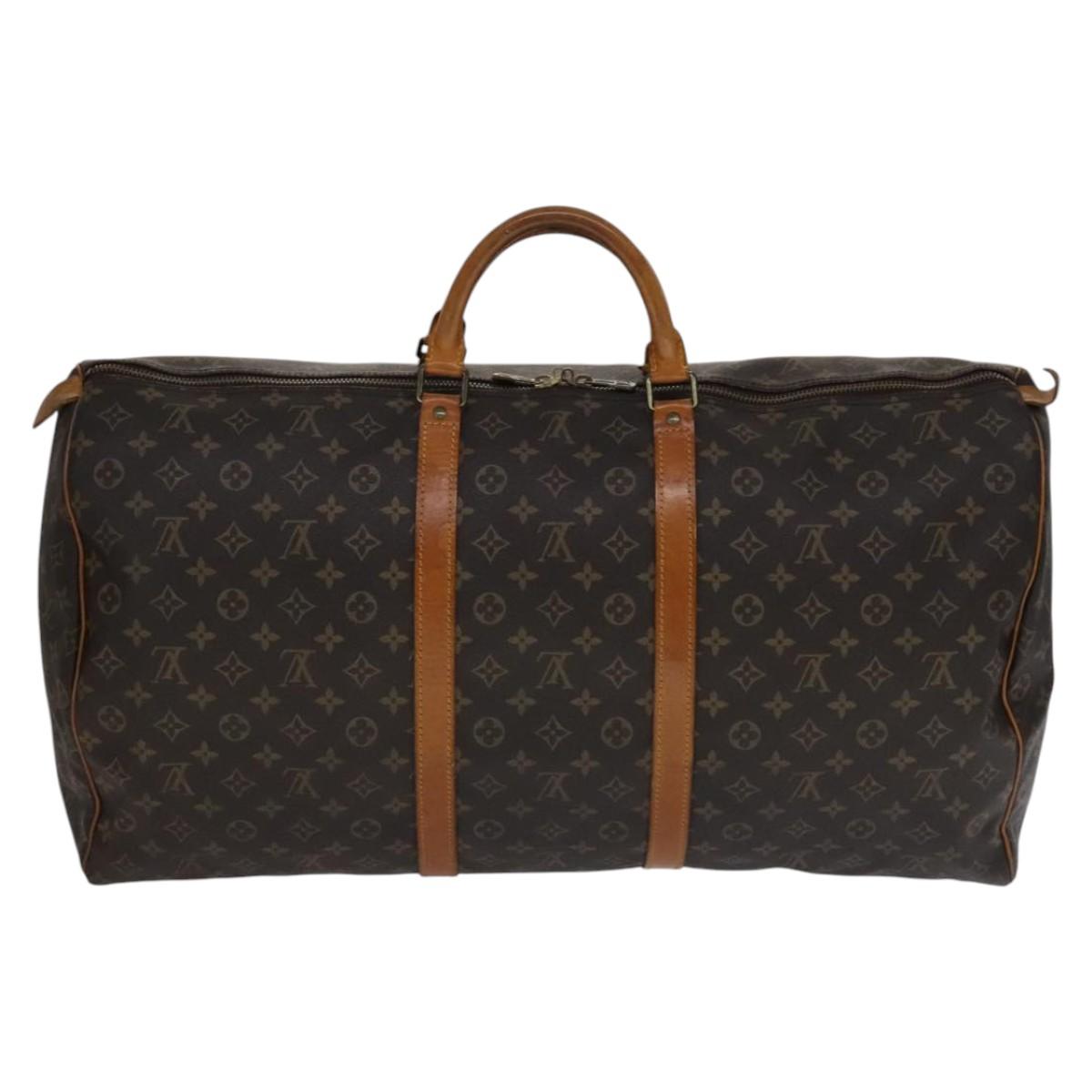Louis Vuitton Keepall 60 Brown Canvas Travel Bag (Pre-Owned)