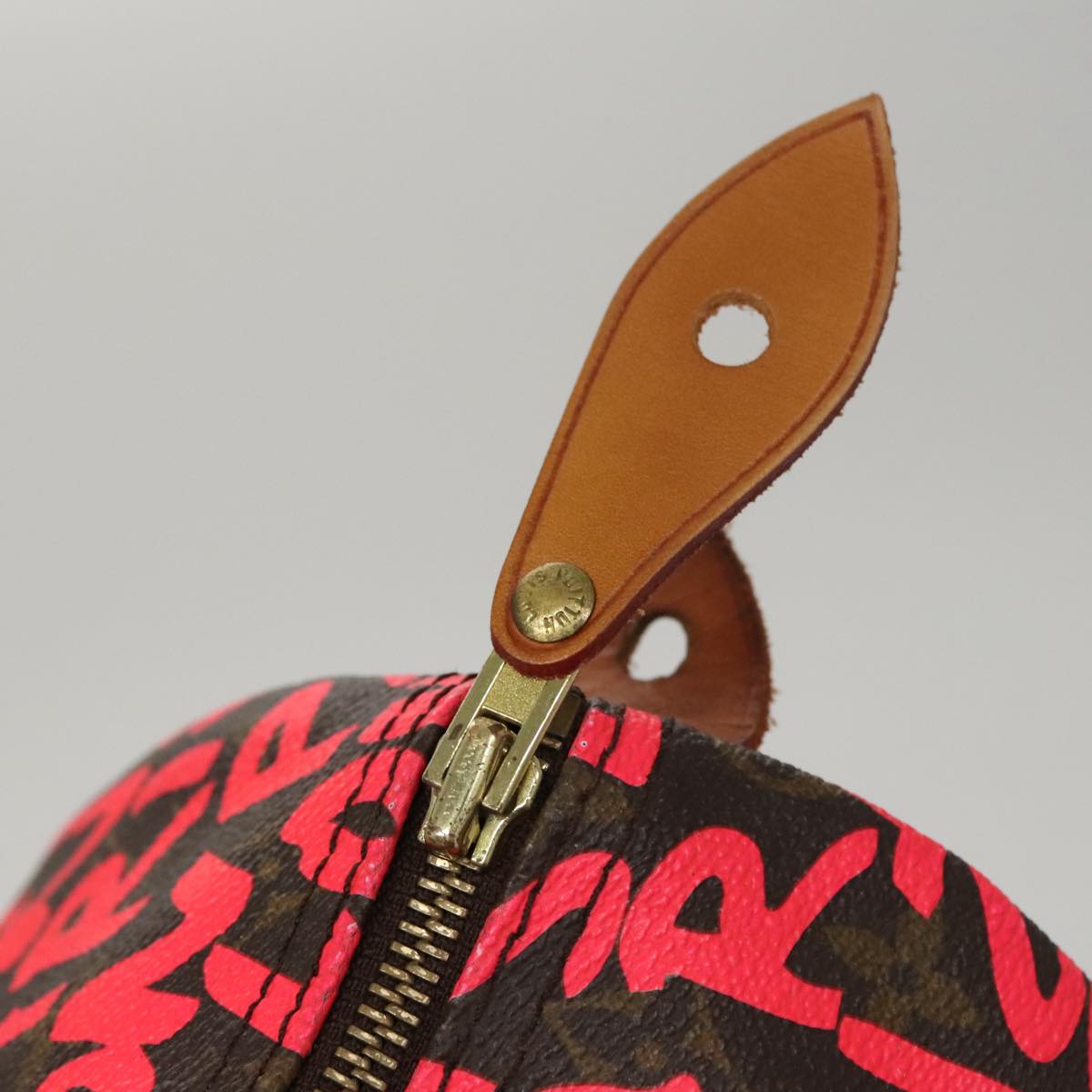 Louis Vuitton Speedy 30 Red Canvas Handbag (Pre-Owned)