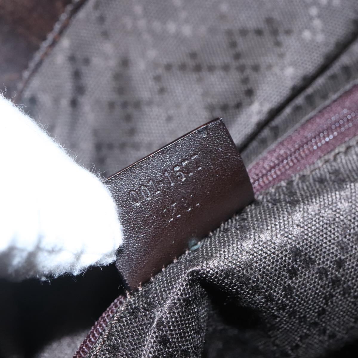 Gucci Bamboo Brown Canvas Handbag (Pre-Owned)