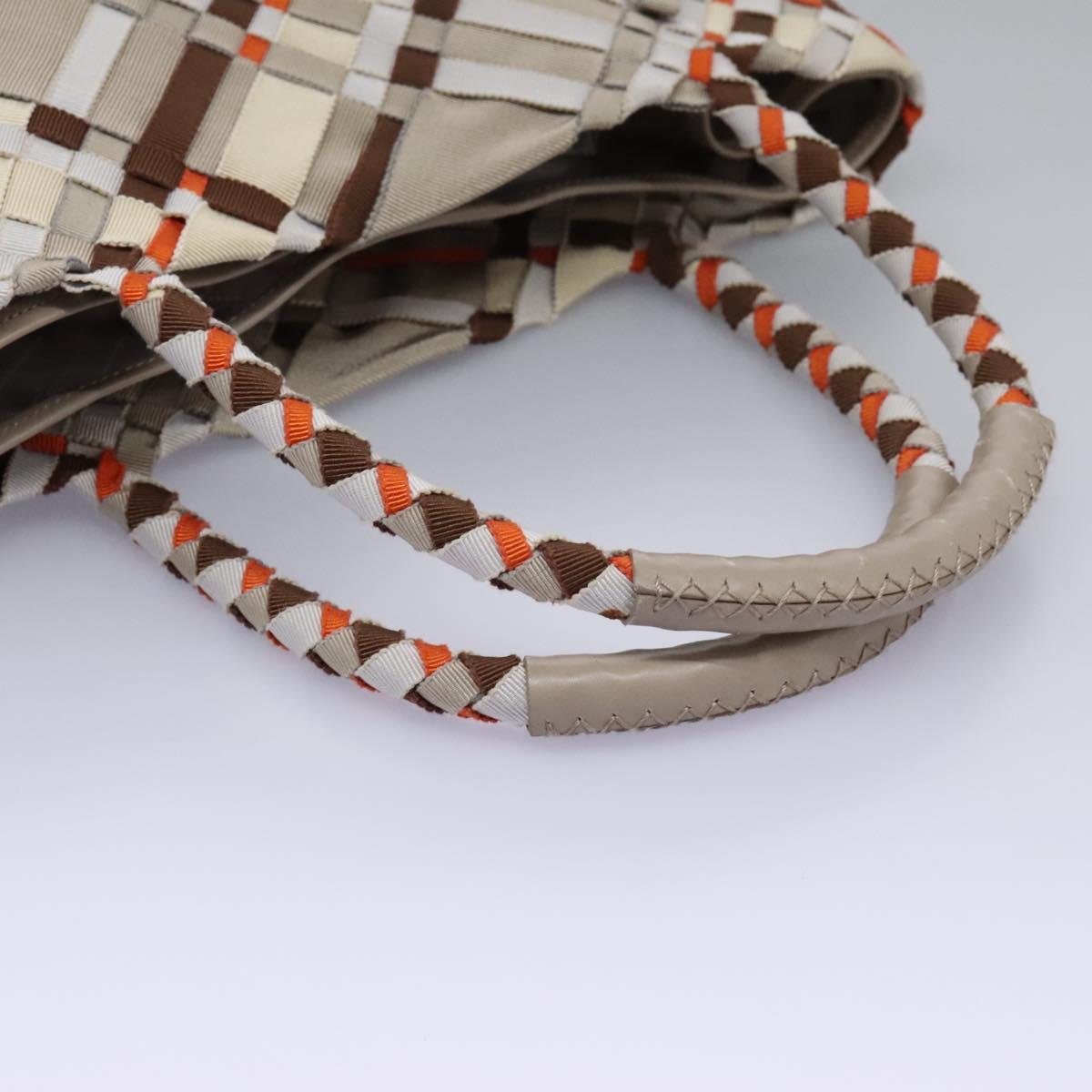 Salvatore Ferragamo Woven Multicolour Canvas Tote Bag (Pre-Owned)