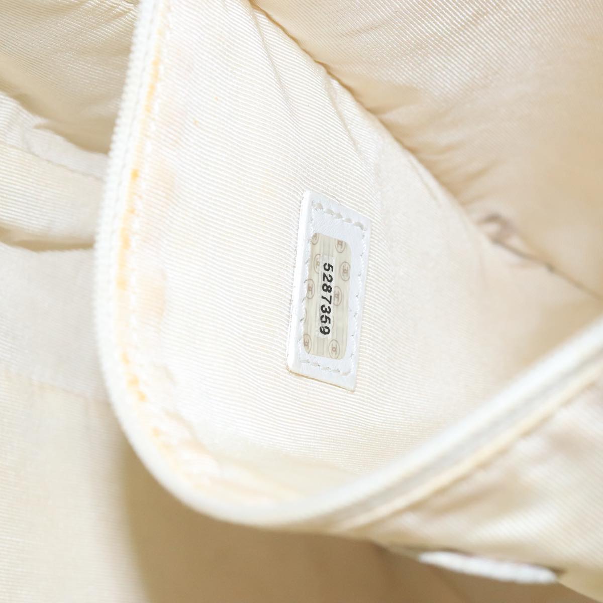 Chanel Shopping White Leather Tote Bag (Pre-Owned)