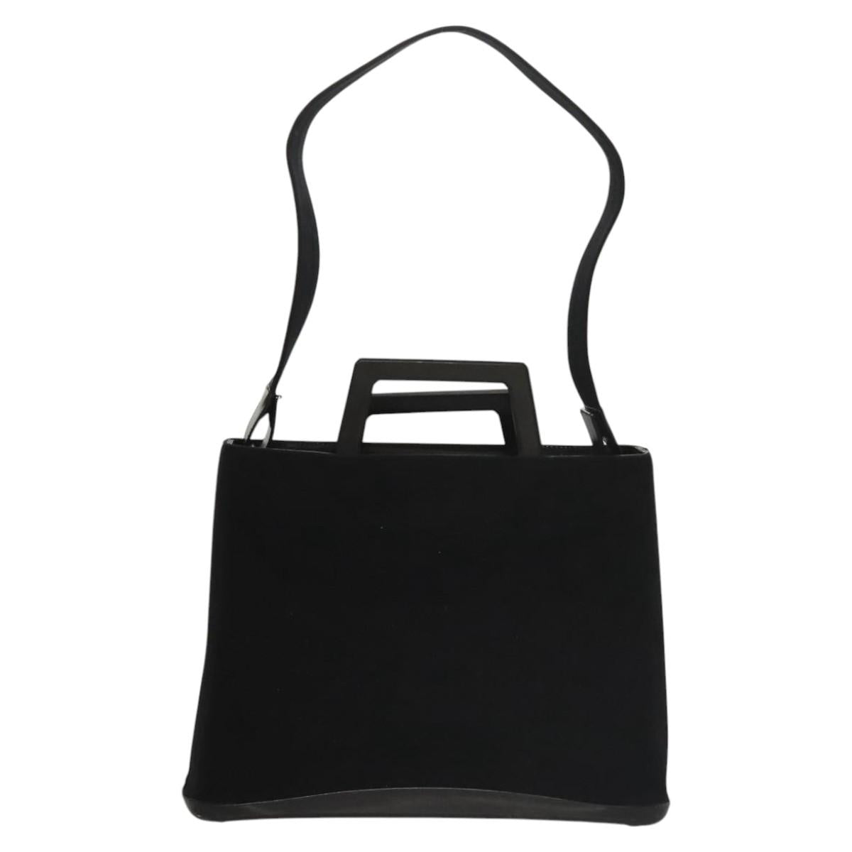 Salvatore Ferragamo Black Suede Shoulder Bag (Pre-Owned)