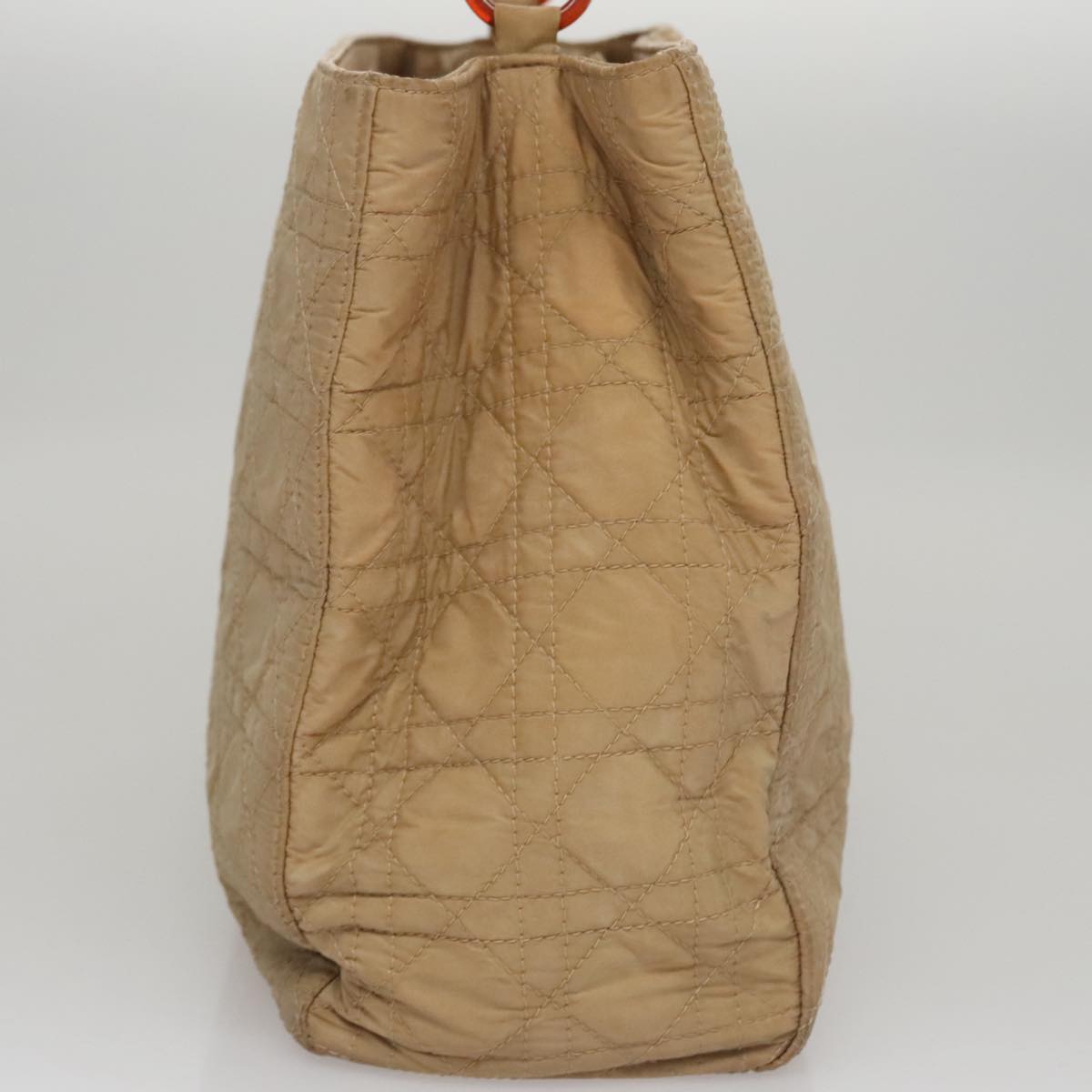 Dior Cannage Lady Beige Synthetic Tote Bag (Pre-Owned)