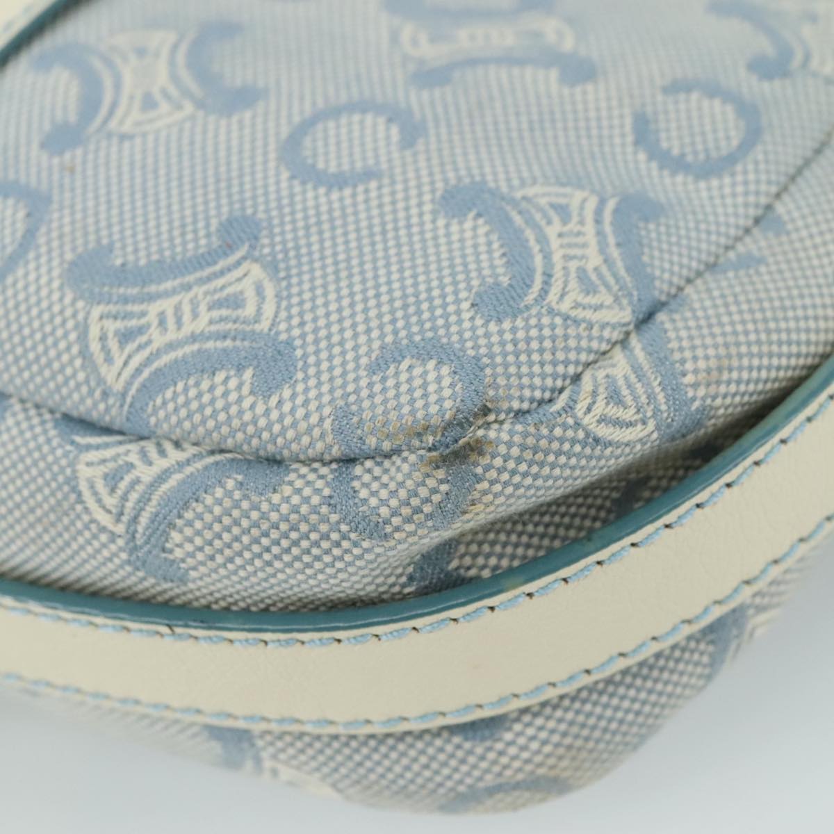 Céline Macadam Blue Canvas Shoulder Bag (Pre-Owned)