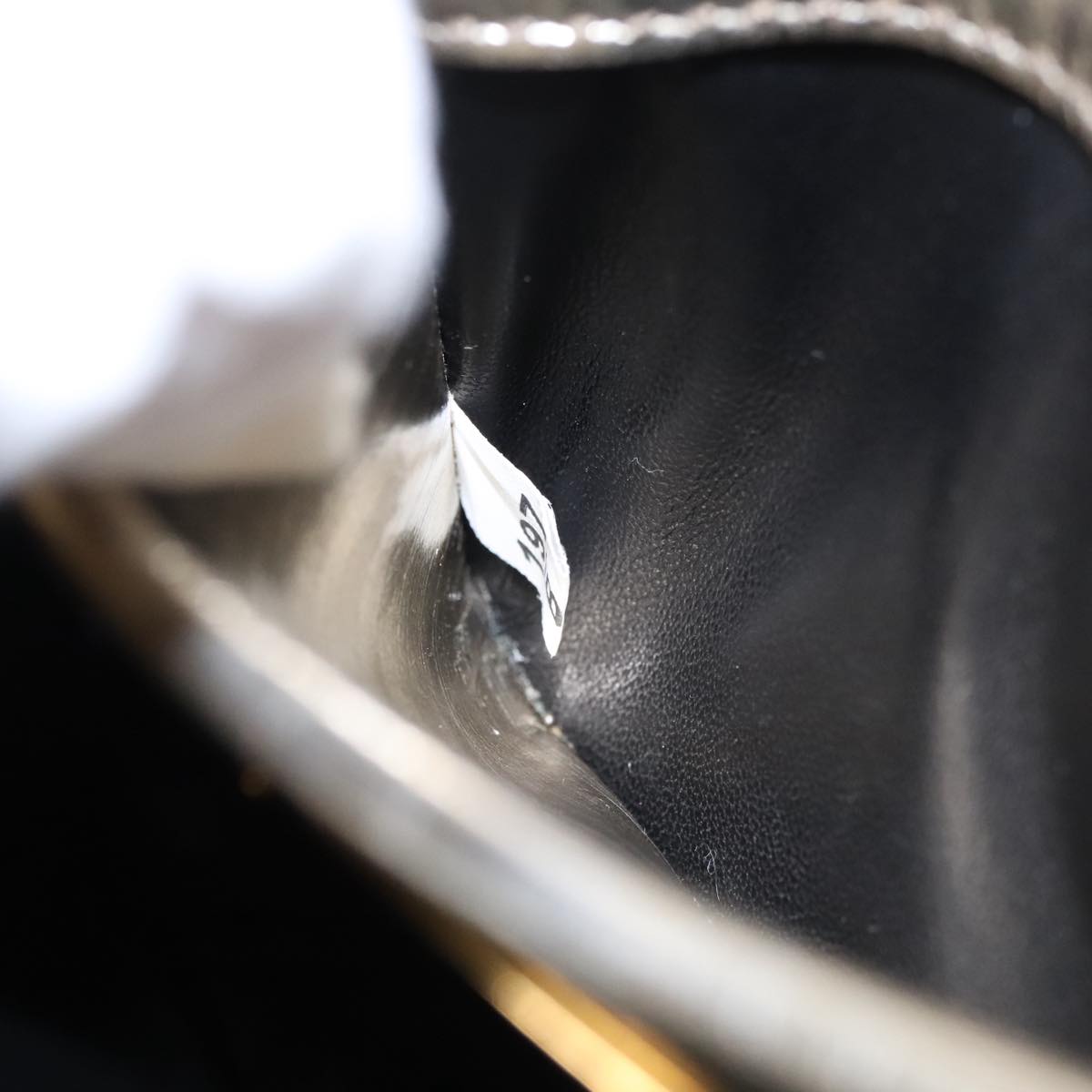 Miu Miu Gold Patent Leather Clutch Bag (Pre-Owned)