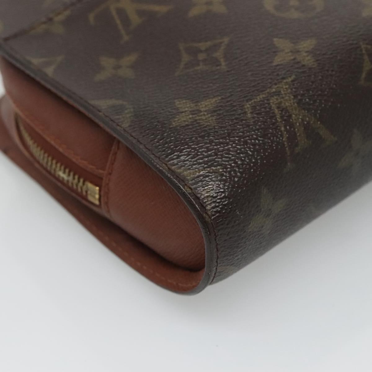 Louis Vuitton Orsay Brown Canvas Clutch Bag (Pre-Owned)