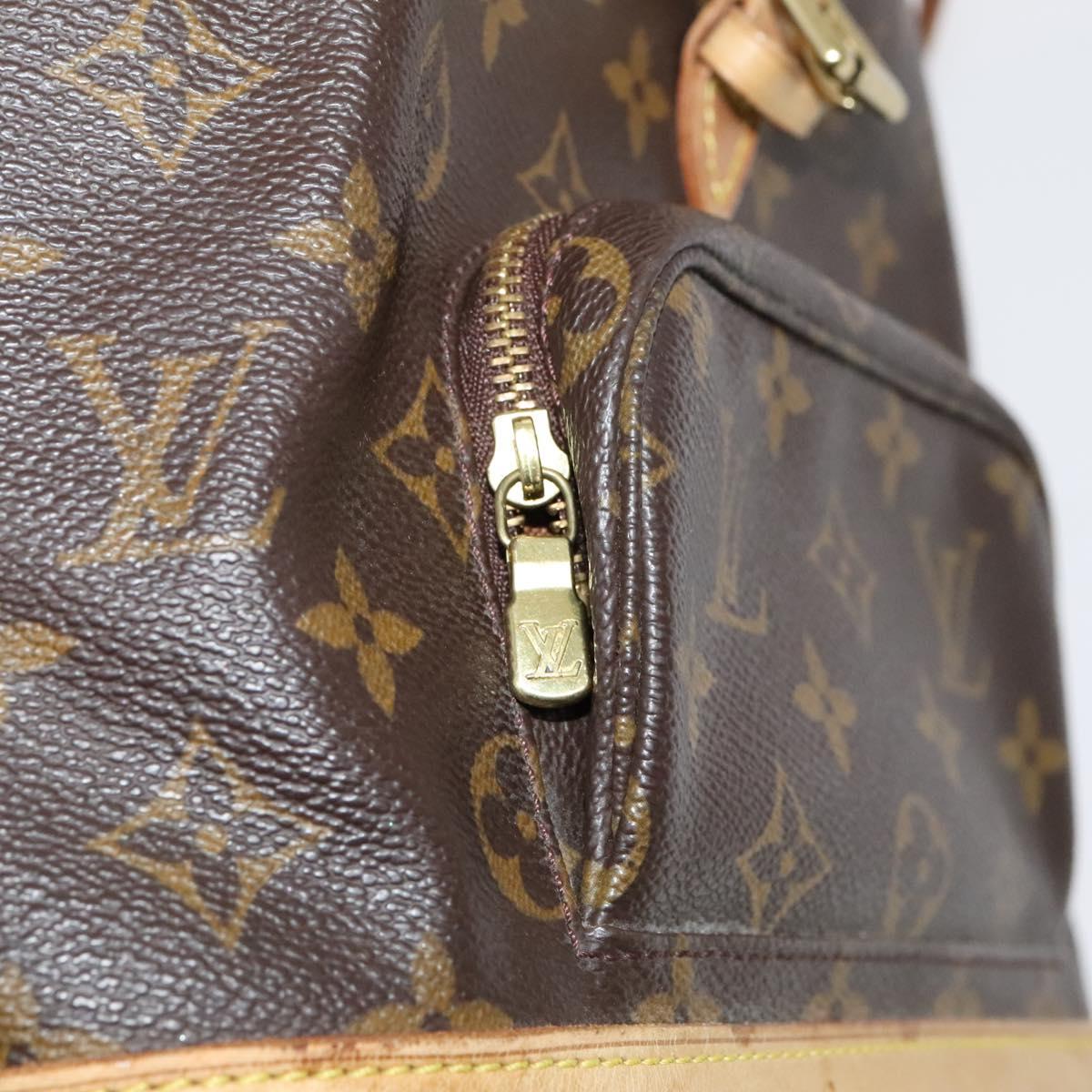 Louis Vuitton Montsouris Mm Brown Canvas Backpack Bag (Pre-Owned)