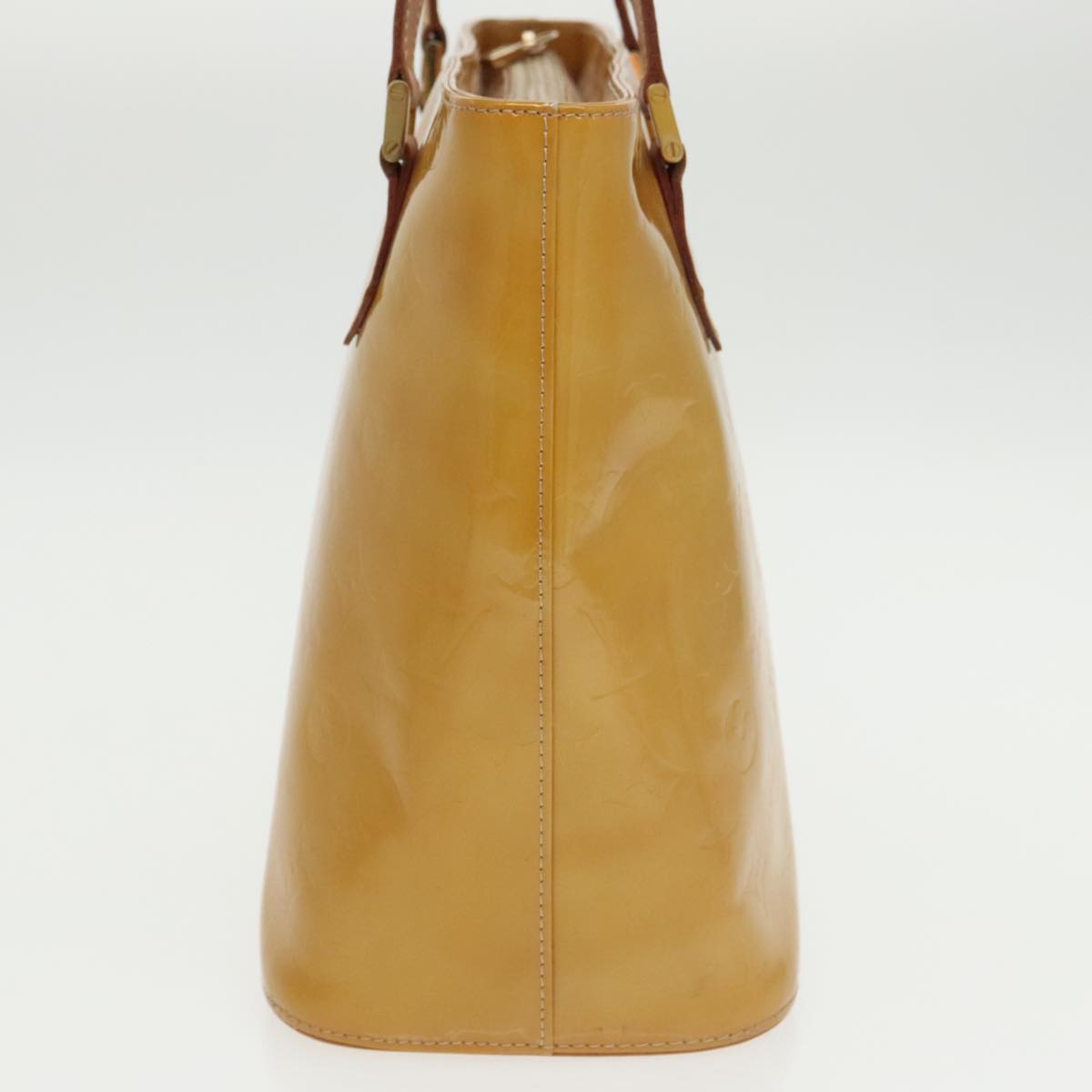 Louis Vuitton Houston Yellow Patent Leather Handbag (Pre-Owned)
