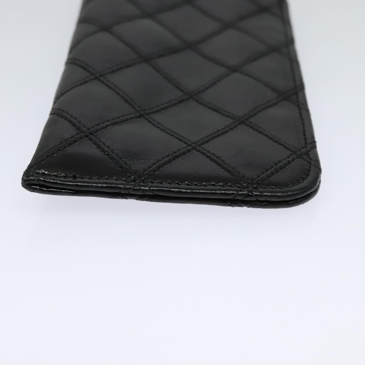 Chanel Coco Mark Black Lizard Wallet (Pre-Owned)