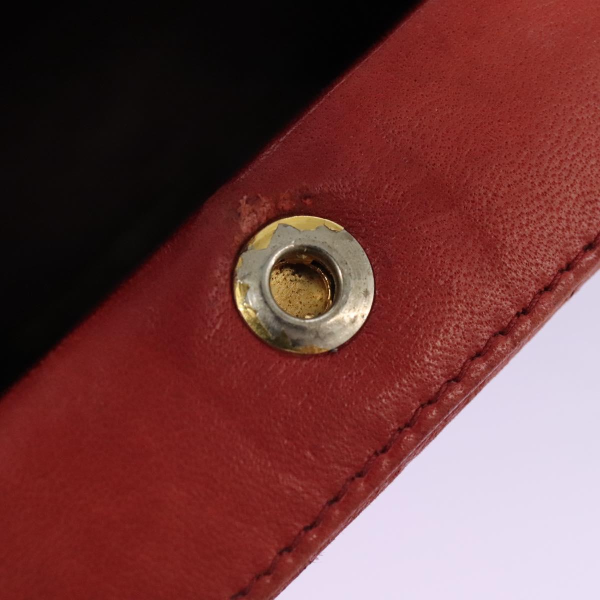 Chanel Cc Red Leather Handbag (Pre-Owned)