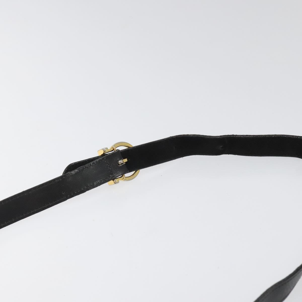 Salvatore Ferragamo Gancini Black Suede Shoulder Bag (Pre-Owned)