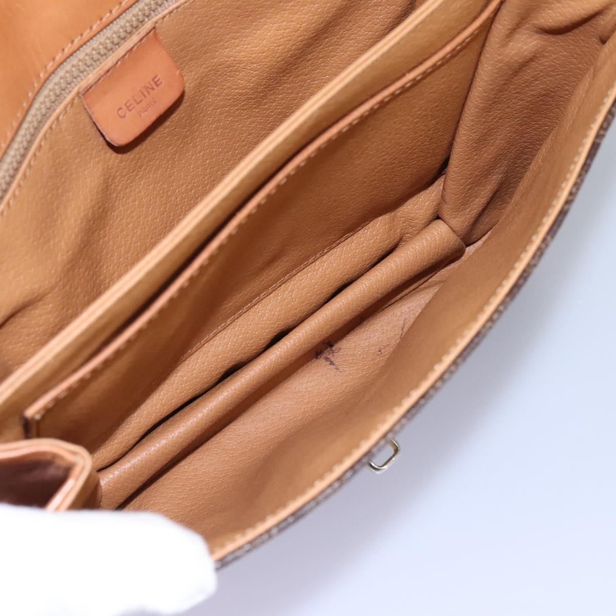 Céline Macadam Brown Canvas Shoulder Bag (Pre-Owned)