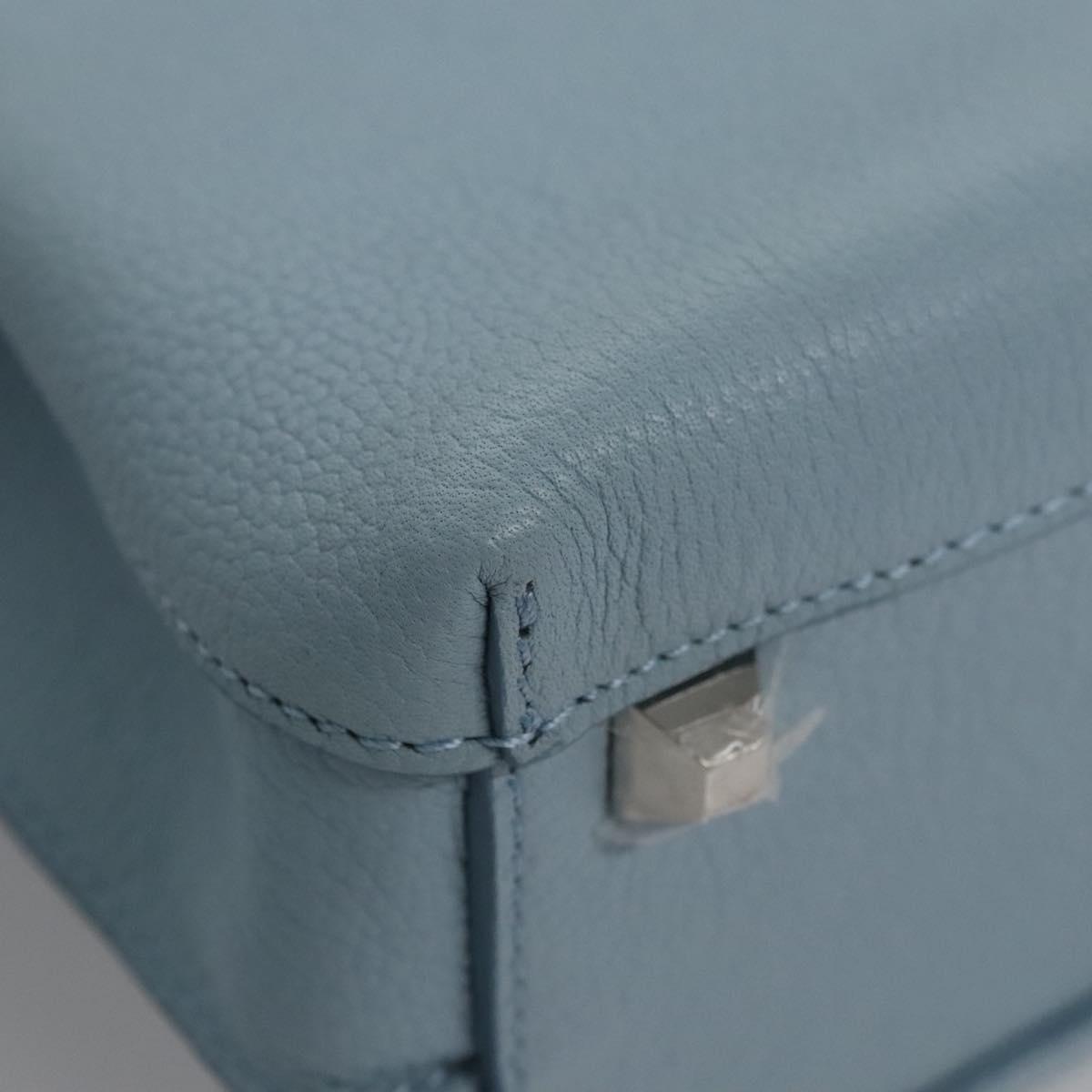 MCM Milla Blue Leather Handbag (Pre-Owned)
