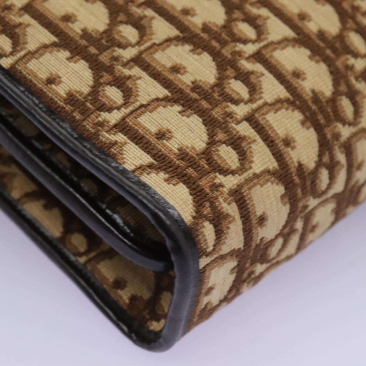Dior Trotter Brown Canvas Handbag (Pre-Owned)