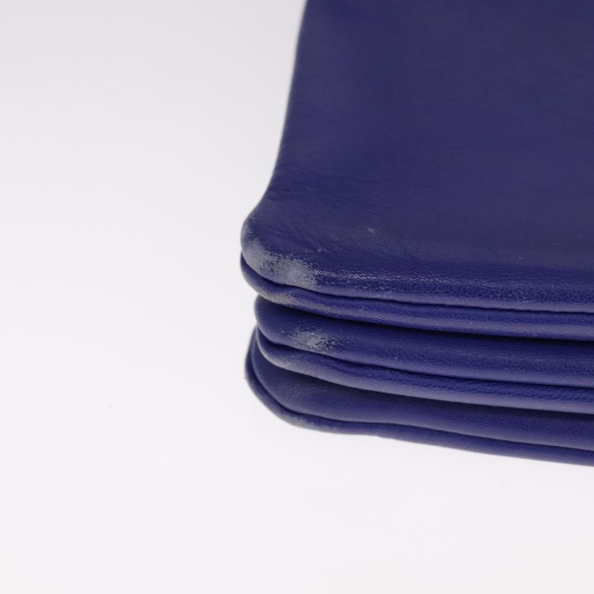 Céline Trio Blue Leather Shoulder Bag (Pre-Owned)