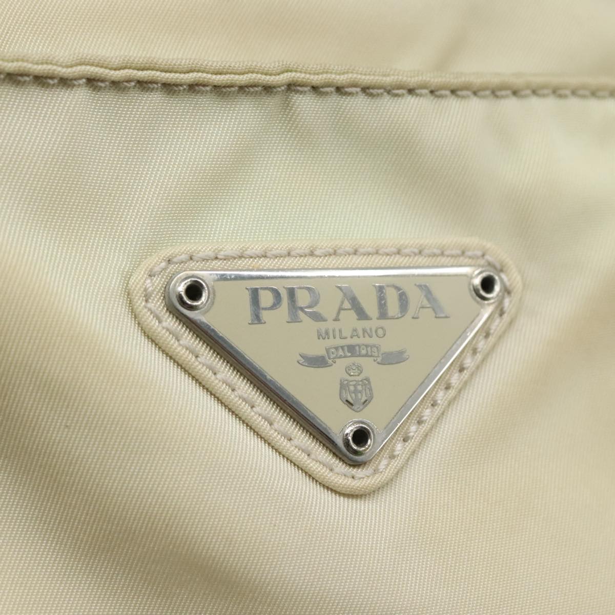 Prada Re-Nylon Beige Synthetic Tote Bag (Pre-Owned)