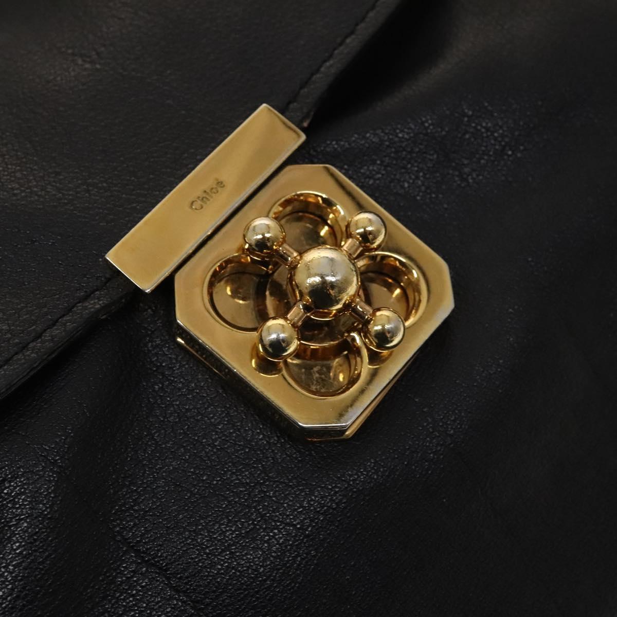 Chloé Elsie Black Leather Handbag (Pre-Owned)