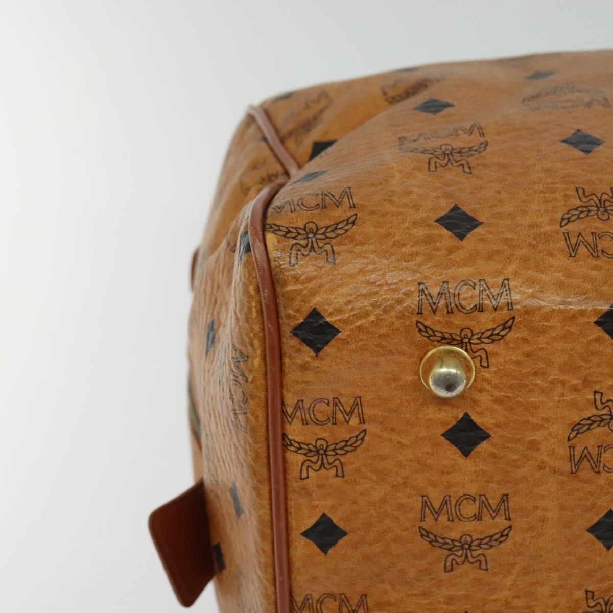 MCM Visetos Brown Canvas Travel Bag (Pre-Owned)