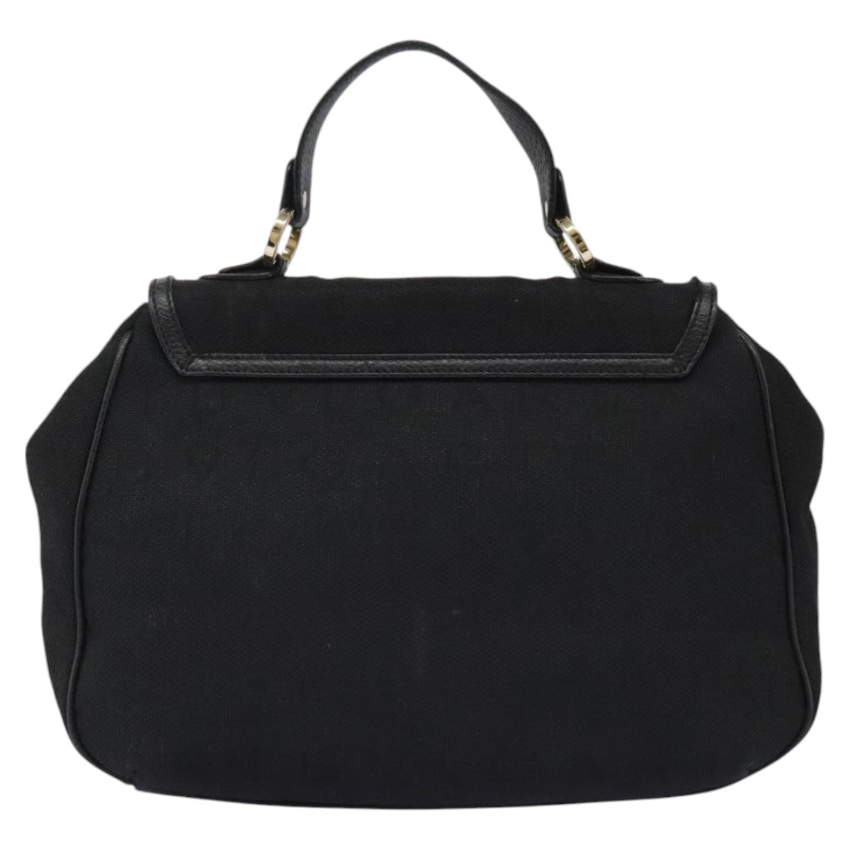 Bulgari Black Canvas Handbag (Pre-Owned)