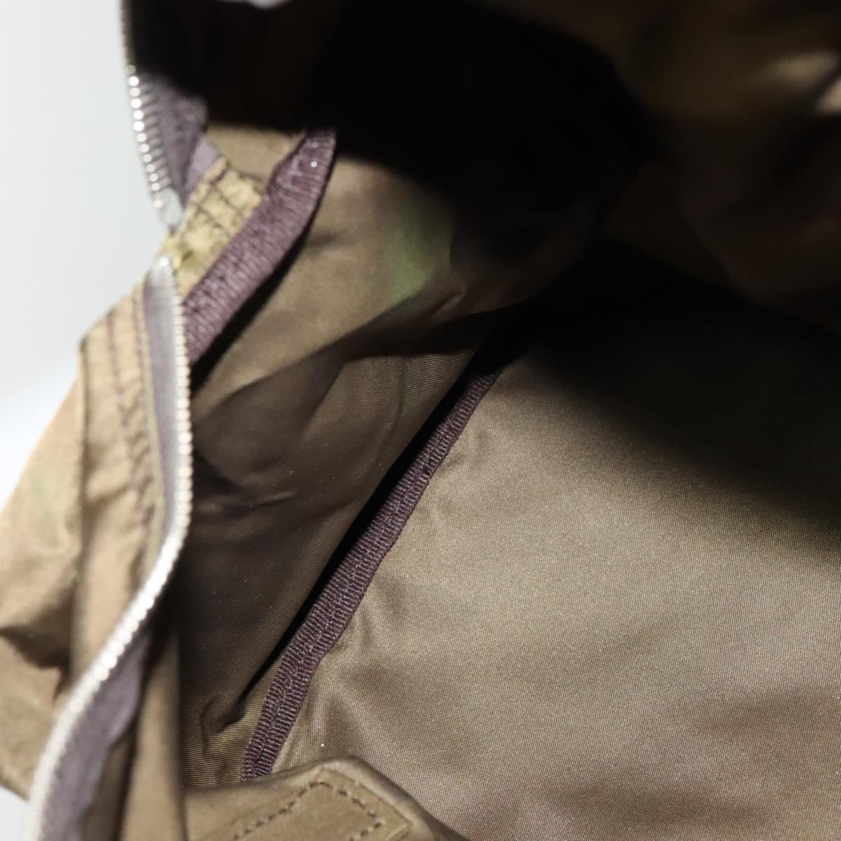 Prada Tessuto Khaki Synthetic Travel Bag (Pre-Owned)