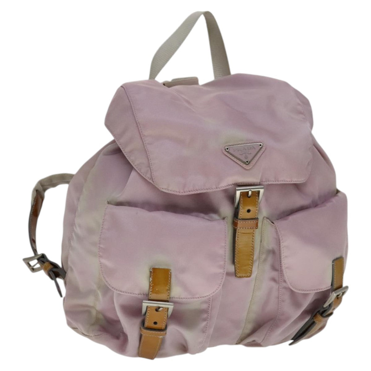 Prada Re-Nylon Pink Synthetic Backpack Bag (Pre-Owned)