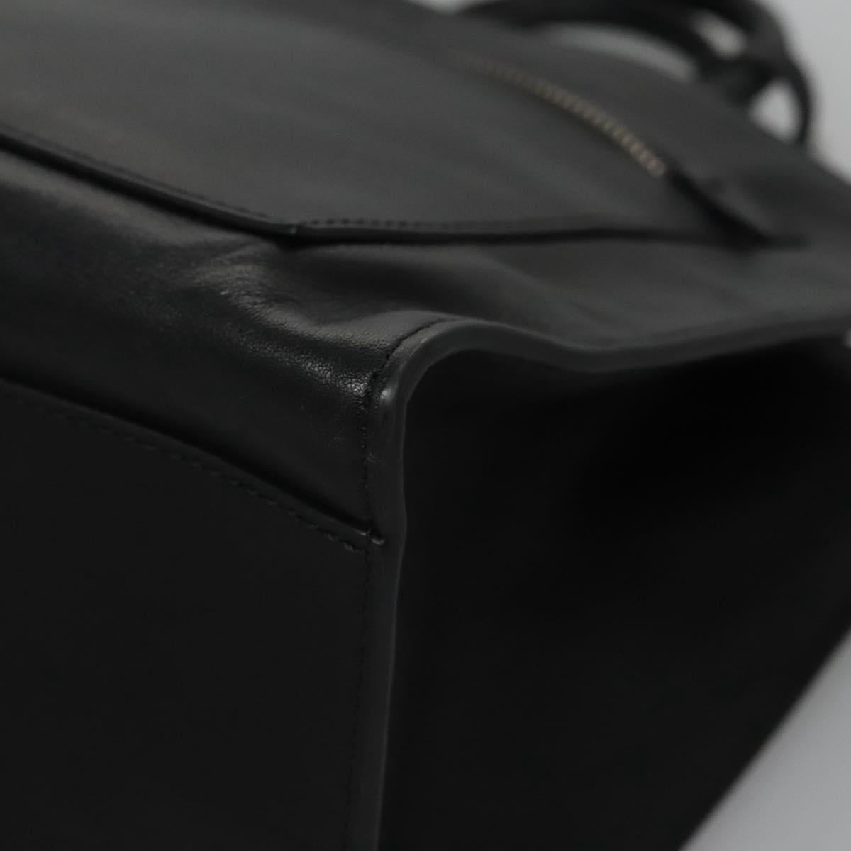 Ralph Lauren Polo Black Leather Tote Bag (Pre-Owned)
