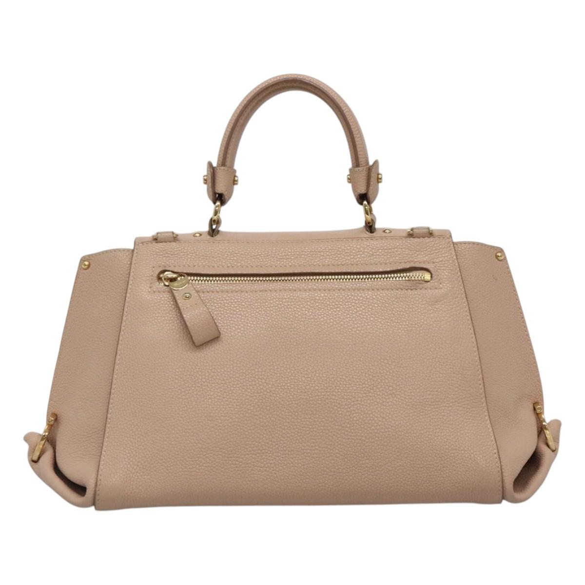 Salvatore Ferragamo Sofia Pink Leather Handbag (Pre-Owned)