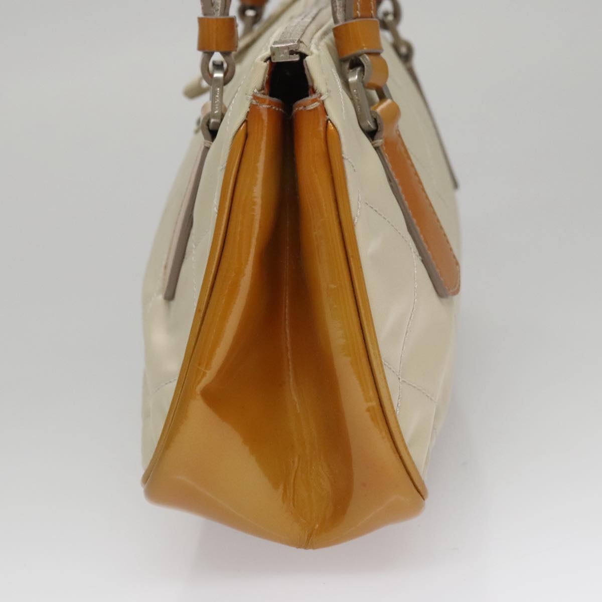 Prada Tessuto Beige Synthetic Shoulder Bag (Pre-Owned)