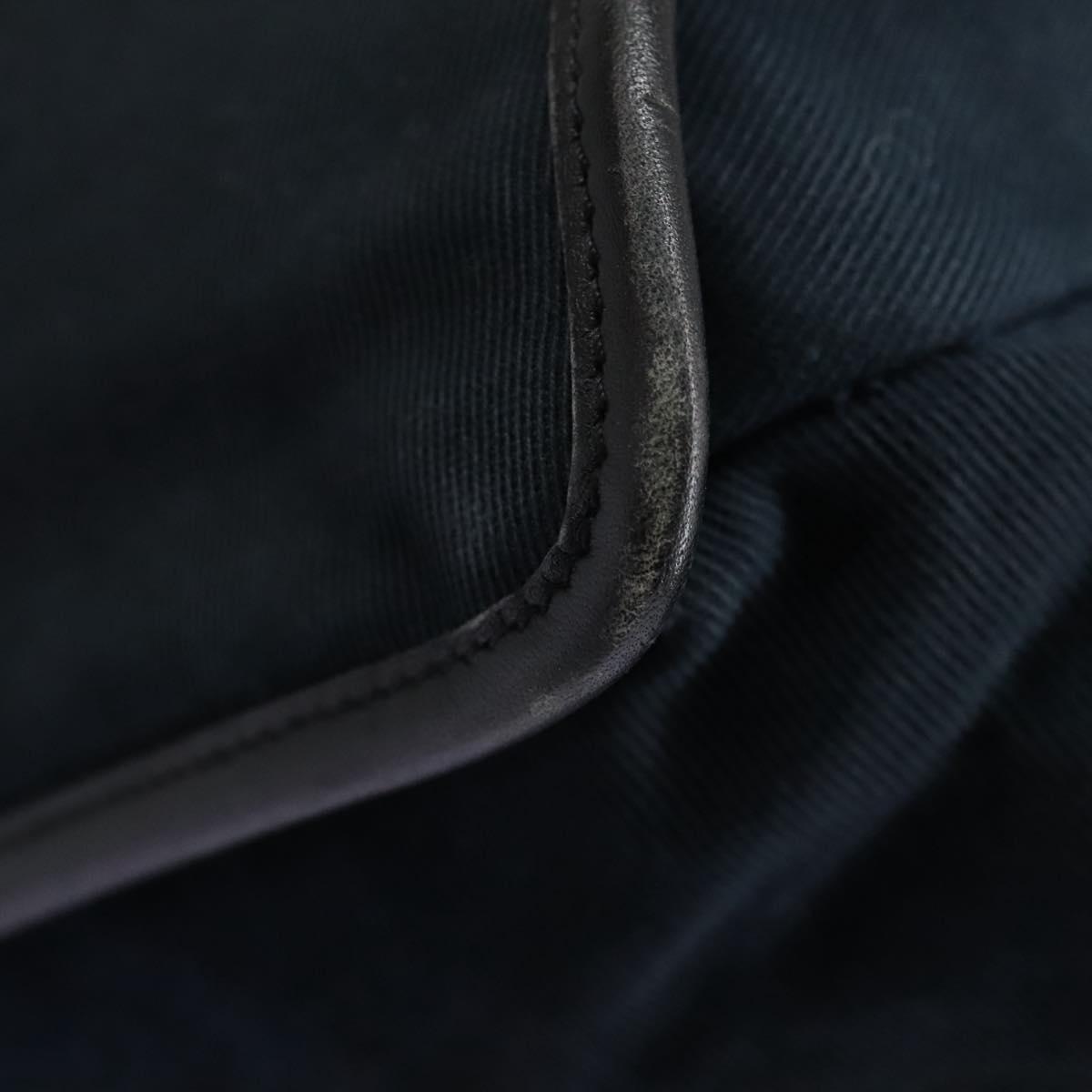 Gucci Navy Canvas Shoulder Bag (Pre-Owned)