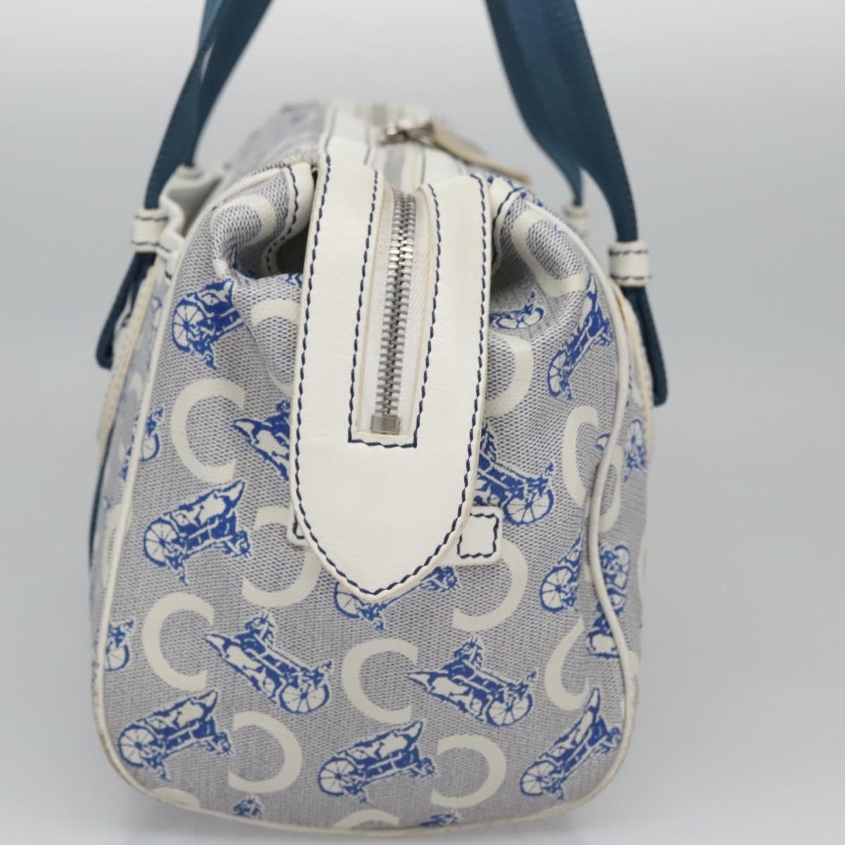 Céline Macadam Blue Canvas Handbag (Pre-Owned)
