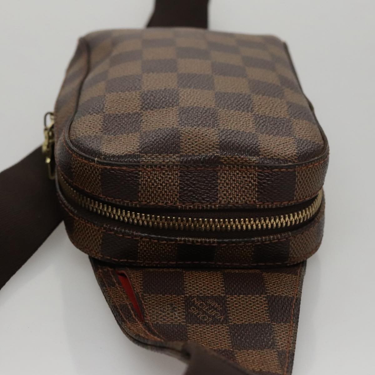 Louis Vuitton Geronimos Brown Canvas Shoulder Bag (Pre-Owned)